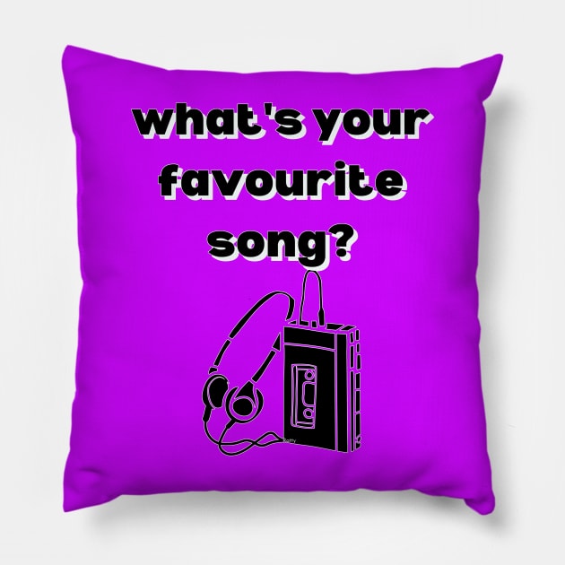 what's your favorite song?- music lover Pillow by Rattykins