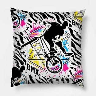 Retro Bmx Apparel - Classic Vintage Bmx Bike Pillow