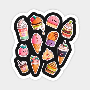 #2 Cute happy food sticker pack Magnet