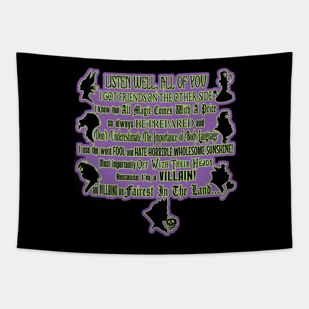 Villains Oath Tapestry by CircleOfVillains