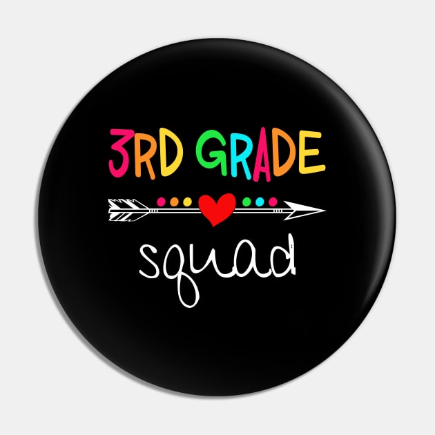 3rd Grade Squad Third Teacher Student Team Back To School Shirt3rd Grade Squad Third Teacher Student Team Back To School Shirt Pin by Alana Clothing