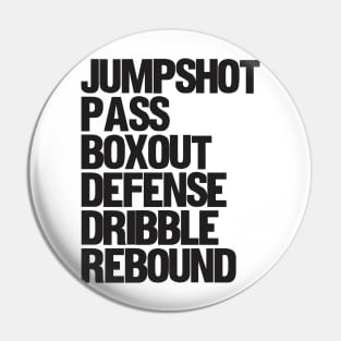 Basketball T-shirt Pin