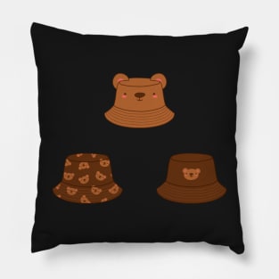 Bear bucket hat set Pillow