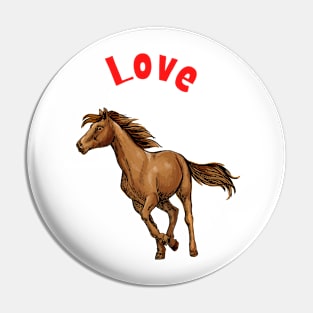 Love Horses Pin