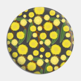 Australia Golden Wattle Flower Country Pin