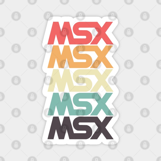 MSX Logo - Vintage Retro Computer Magnet by Issho Ni