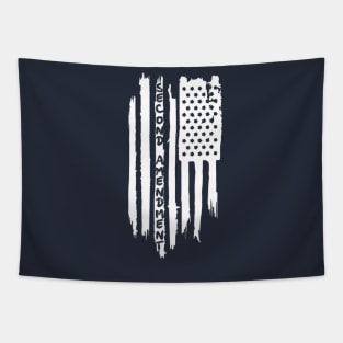 Second Amendment Distressed Flag Tapestry