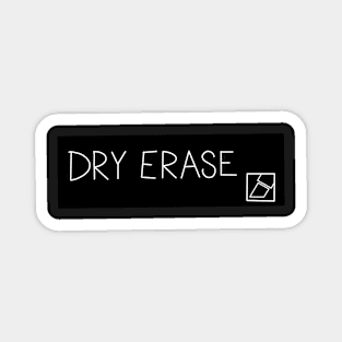 Black Dry Erase Label Magnet