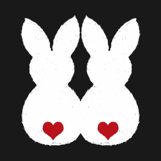 Easter Bunny Love Couple Shirts and Gifts T-Shirt