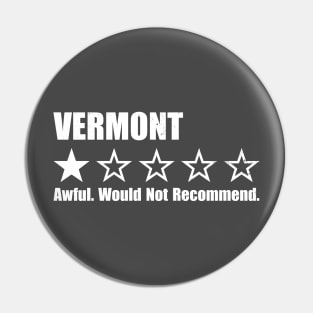 Vermont One Star Review Pin