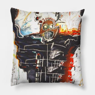 Basquiat Inspired Art Pillow