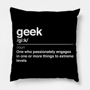 Geek definition Pillow