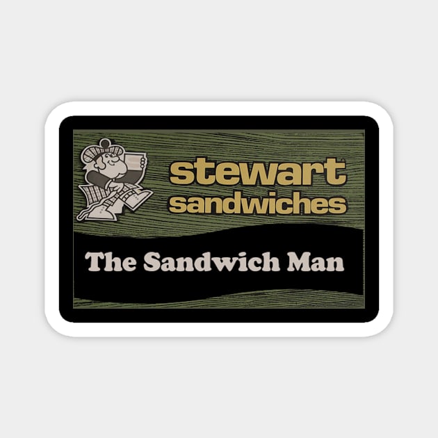 sandwich man Magnet by Tail To Paw Animal Support