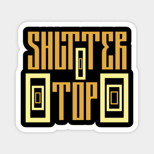 Unique Lettering T-Shirt Design Magnet