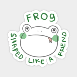 frog shaped like a friend Magnet