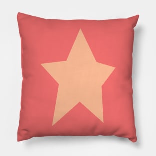 Peach Fuzz Star Pantone Color of the Year 2024 Pillow