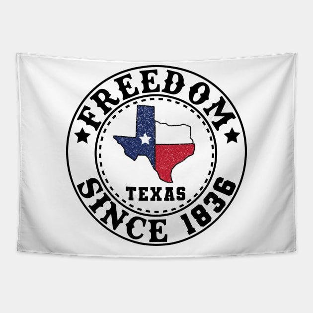 Texas Independence Day - 1836 Tapestry by Cute Pets Stickers