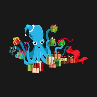 Octopus Wrapping Presents T-Shirt