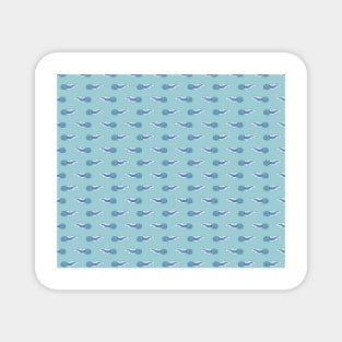 Blue Tadpole Pattern Magnet