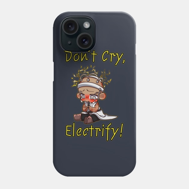 Don't Cry, Electrify: The Doctor's Shocking Humor Phone Case by Movobra