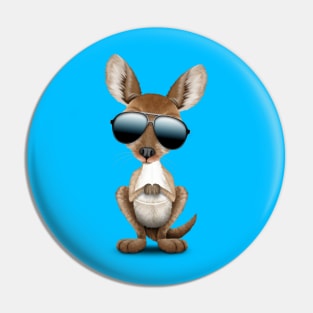 Cool Baby Kangaroo Wearing Sunglasses Pin