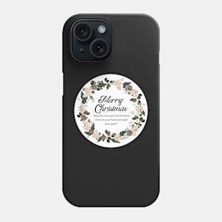 Merry Christmas Round Sticker 21 Phone Case