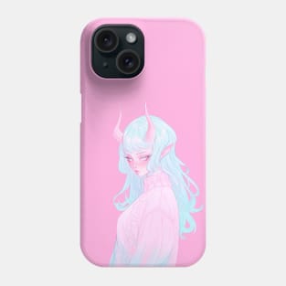 Cute Girl Demon In A Sweater Phone Case