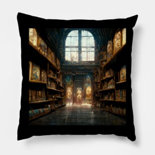 Parchment - Fantasy Library Pillow