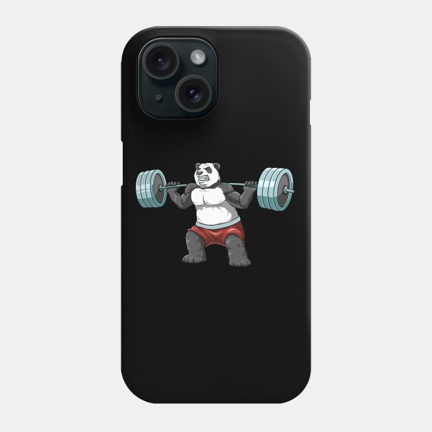 Panda Bodybuilding Hustle For That Muscle Phone Case by melostore