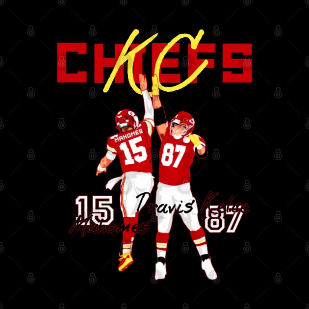 Mahomes x Travis Kelce teammate by Mic jr