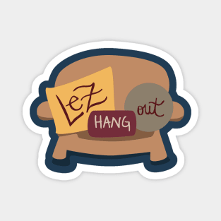 Lez Hang Out Logo Magnet