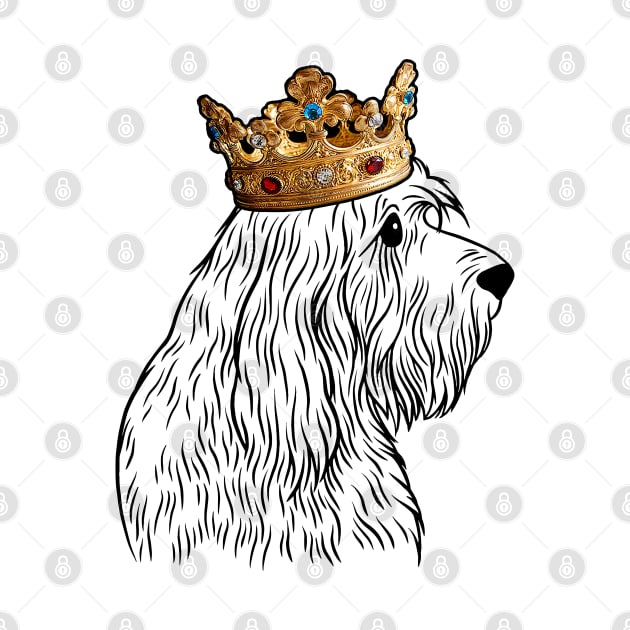 Otterhound Dog King Queen Wearing Crown by millersye