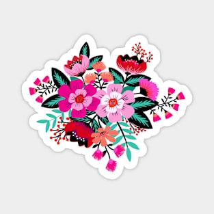 Boho flower bouquet Magnet