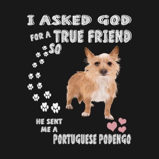 Portuguese Rabbit Dog Mom Dad Christmas Gifts, Cute Portuguese Podengo Pequeno T-Shirt