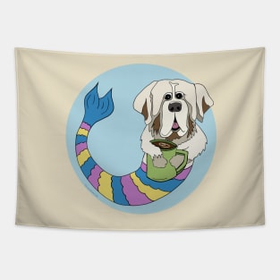 Simon the Saint Bernard Mermutt Tapestry