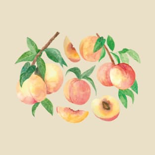 Summer Peaches Cottagecore T-Shirt
