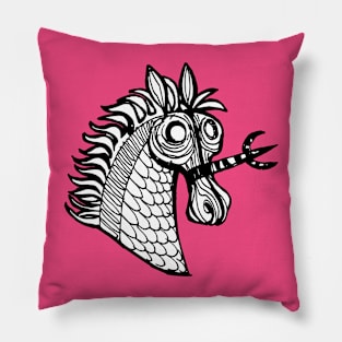 head of a rare unicorn2 Pillow