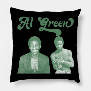 Al Green Retro 70s Style Fan Art Design Pillow