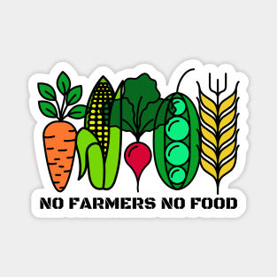 No Farmers No Food Magnet