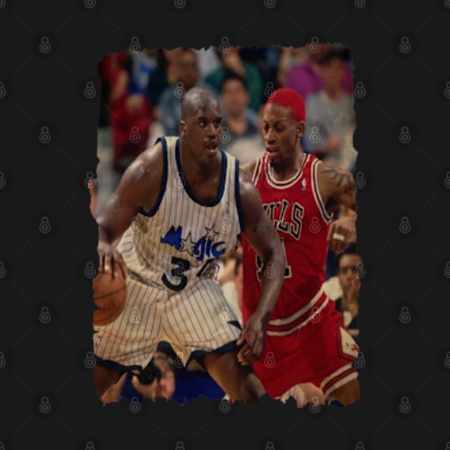 Shaquille O'Neal vs Dennis Rodman, NBA Finals Vintage #2 by CAH BLUSUKAN