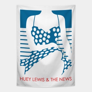 Huey Lewis & The News • Original Retro 80s Style Artwork Tapestry