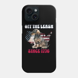 4th of July Independence Day Funny Design for Dog Lovers Phone Case