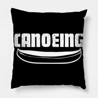 Canoeing Kayaker Outdoor Watercraft Lake Pillow