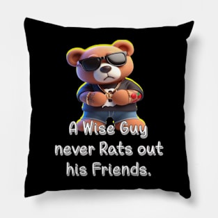 Never Rat teddy bear Pillow