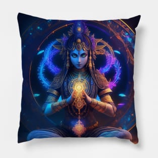 The Goddess Khali - AI Art Pillow