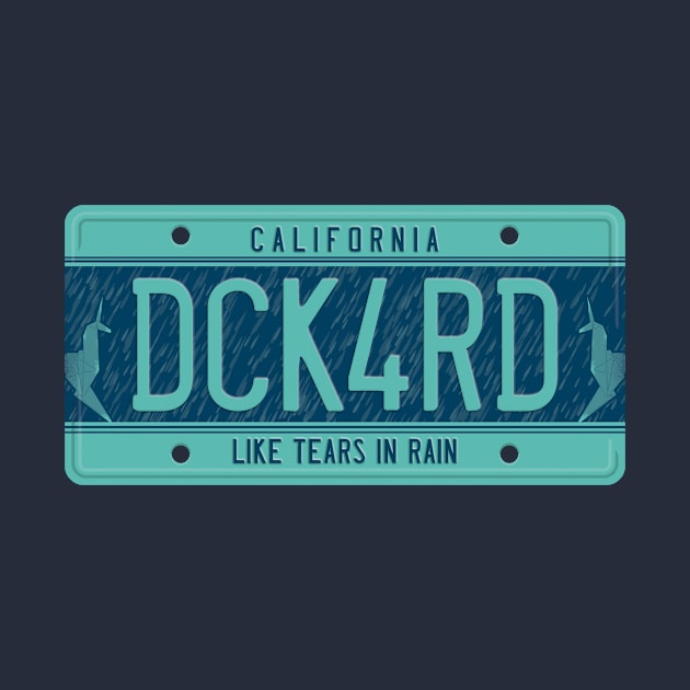 Deckard License Plate by DCLawrenceUK