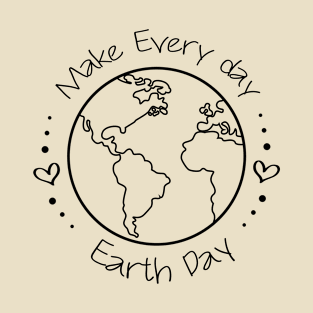 Earth day 2022 - Make every Day Earth Day - Go Planet It's Your Earth Day - Earth Day Is My Birthday - Earth Day Boho Rainbow Design T-Shirt