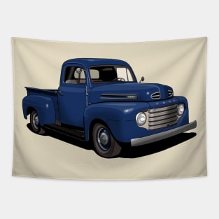 1950 Ford F1 Pickup Truck in dark blue Tapestry