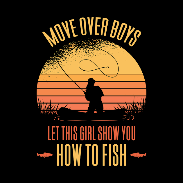 Funny Fishing Design for Girls and Women by Aajos