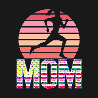 MOM (woman runner) Mothers Day T-Shirt